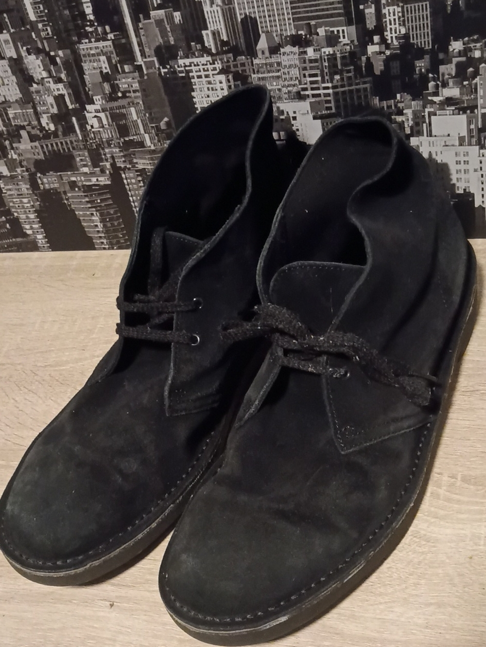 Clarks Black Suede Men's Chukka Boots